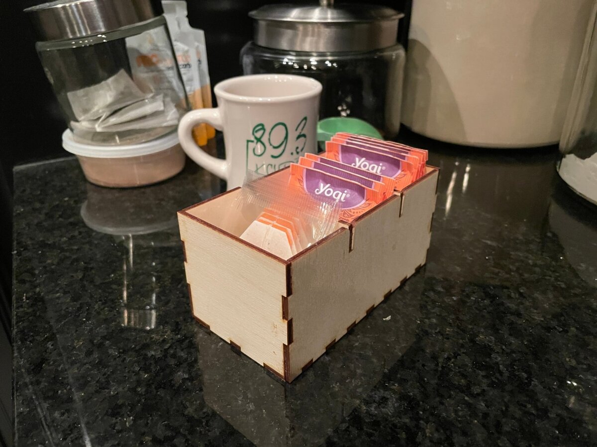 Intra απο ξύλο plywood 3mm-4mm πάχος - Οργανωτής συρταριού για φακελάκια τσαγιού Δίασταση 30x30 cm Intraeaxys-lopqzr37