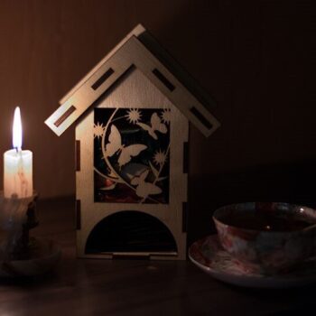 Intra απο ξύλο plywood 3mm-4mm πάχος - Θήκη τσαγιού Tea House Δίασταση 40x50 cm Intraeaxys-eoxl0pxo - Image 1