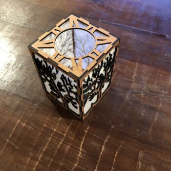 Intra απο ξύλο plywood 3mm-4mm πάχος - Ξύλινη Κηροπήγα Δίασταση 30x30 cm Intraeaxys-ro6yp5n7 - Image 4