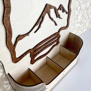 Intra απο ξύλο plywood 3mm-4mm πάχος - Κρεμαστό Ράφι Οργανωτής Ραπτικής Ραπτικής Κλωστή Ραπτικής 4mm Δίασταση 30x30 cm Intraeaxys-zo9yxz47 - Image 4