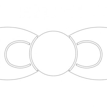 Intra απο ξύλο plywood 3mm-4mm πάχος - Τόξο 2 Δίασταση 30x30 cm Intraeaxys-ro649q7x - Image 1