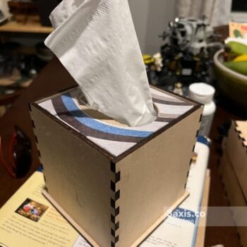 Intra απο ξύλο plywood 3mm-4mm πάχος - Κουτί χαρτομάντηλου 5mm Δίασταση 30x30 cm Intraeaxys-e1gkr6mo - Image 1