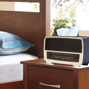 Intra απο ξύλο plywood 3mm-4mm πάχος - Ραδιόφωνο θήκη χαρτοπετσέτας με συρτάρι Δίασταση 30x30 cm Intraeaxys-joed5g61 - Image 5