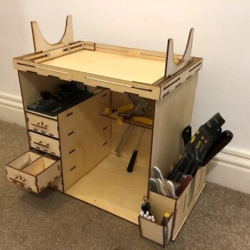 Intra απο ξύλο plywood 3mm-4mm πάχος - Μοντέλο ντουλάπι εργαστηρίου Δίασταση 30x30 cm Intraeaxys-6o384j31 - Image 1