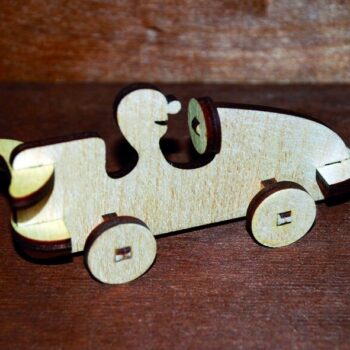 Intra απο ξύλο plywood 3mm-4mm πάχος - Ξύλινο παιχνίδι αγώνων αυτοκινήτου Aser Cut Δίασταση 30x30 cm Intraeaxys-91jd25g1 - Image 1