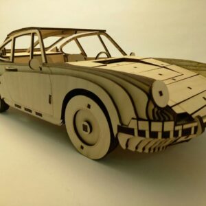 Intra απο ξύλο plywood 3mm-4mm πάχος - Porsche 911 1964 Ξύλινο Μοντέλο 3mm Δίασταση 30x30 cm Intraeaxys-51rrvm31
