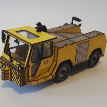 Intra απο ξύλο plywood 3mm-4mm πάχος - Τρισδιάστατο παζλ Airfield Towing Tractor TMX-60 Δίασταση 30x30 cm Intraeaxys-eo4q3jy7 - Image 1