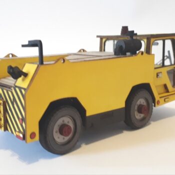 Intra απο ξύλο plywood 3mm-4mm πάχος - Τρισδιάστατο παζλ Airfield Towing Tractor TMX-60 Δίασταση 30x30 cm Intraeaxys-eo4q3jy7 - Image 3
