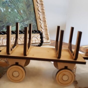 Intra απο ξύλο plywood 3mm-4mm πάχος - Χριστουγεννιάτικο Τρένο 3mm Δίασταση 30x30 cm Intraeaxys-zo9y5kw7 - Image 8