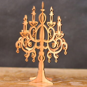 Intra απο ξύλο plywood 3mm-4mm πάχος - Διακόσμηση σταντ με κεριά δέντρου Δίασταση 30x30 cm Intraeaxys-p7ymp8r7 - Image 5