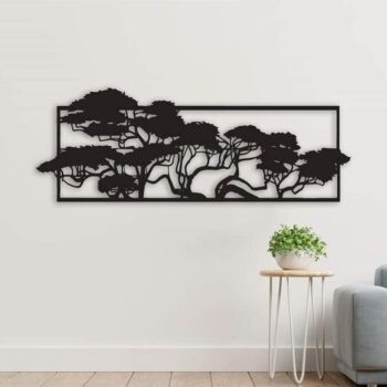 Intra απο ξύλο plywood 3mm-4mm πάχος - Διακόσμηση τοίχου δέντρου Δίασταση 30x30 cm Intraeaxys-eoxlrrgo - Image 1