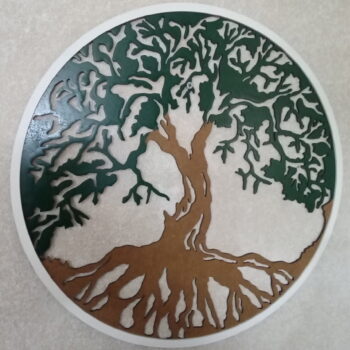 Intra απο ξύλο plywood 3mm-4mm πάχος - Διακόσμηση τοίχου Tree Of Life Δίασταση 30x30 cm Intraeaxys-pok35qk7 - Image 1