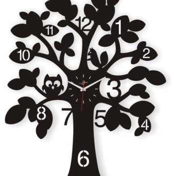 Intra απο ξύλο plywood 3mm-4mm πάχος - Διακόσμηση τοίχου Ρολόι δέντρου Δίασταση 30x30 cm Intraeaxys-eo20wem7 - Image 1