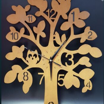 Intra απο ξύλο plywood 3mm-4mm πάχος - Διακόσμηση τοίχου Ρολόι δέντρου Δίασταση 30x30 cm Intraeaxys-eo20wem7 - Image 3