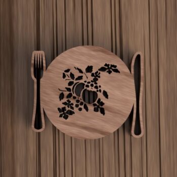 Intra απο ξύλο plywood 3mm-4mm πάχος - Ξύλινο Διακοσμητικό Σουπλά Δίασταση 30x30 cm Intraeaxys-p7ymw6p7 - Image 1