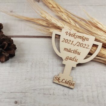 Intra απο ξύλο plywood 3mm-4mm πάχος - Εξατομικευμένο Ξύλινο Τρόπαιο Δίασταση 30x30 cm Intraeaxys-078ym95o - Image 1