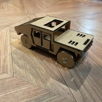 Intra απο ξύλο plywood 3mm-4mm πάχος - Tinkercad Hummer Δίασταση 30x30 cm Intraeaxys-lop3qgk1 - Image 4