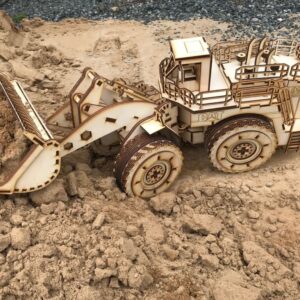 Intra απο ξύλο plywood 3mm-4mm πάχος - Τρισδιάστατο παζλ Caterpillar 994 Wheel Loader Δίασταση 30x30 cm Intraeaxys-lopqxq57