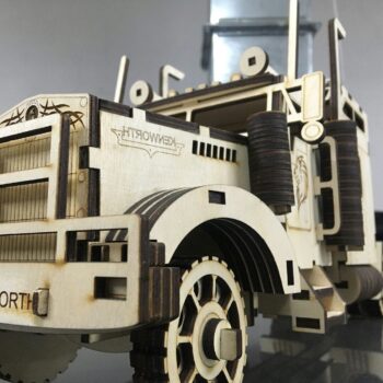 Intra απο ξύλο plywood 3mm-4mm πάχος - Kenworth W900 3D παζλ Δίασταση 30x30 cm Intraeaxys-078ynd4o - Image 4