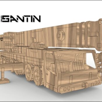 Intra απο ξύλο plywood 3mm-4mm πάχος - Γερανός 3D παζλ Δίασταση 30x30 cm Intraeaxys-m1d6mqd7 - Image 1