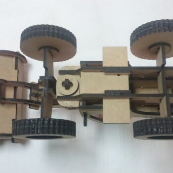 Intra απο ξύλο plywood 3mm-4mm πάχος - Μπουλντόζα 3D Puzzle 6mm Δίασταση 30x30 cm Intraeaxys-67wl8j81 - Image 4