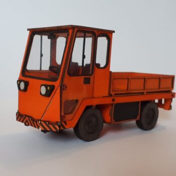 Intra απο ξύλο plywood 3mm-4mm πάχος - Ηλεκτρικό φορτηγό τρισδιάστατο παζλ Δίασταση 30x30 cm Intraeaxys-eoxl4vxo - Image 3