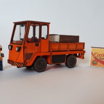 Intra απο ξύλο plywood 3mm-4mm πάχος - Ηλεκτρικό φορτηγό τρισδιάστατο παζλ Δίασταση 30x30 cm Intraeaxys-eoxl4vxo - Image 4