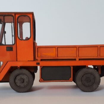 Intra απο ξύλο plywood 3mm-4mm πάχος - Ηλεκτρικό φορτηγό τρισδιάστατο παζλ Δίασταση 30x30 cm Intraeaxys-eoxl4vxo - Image 5