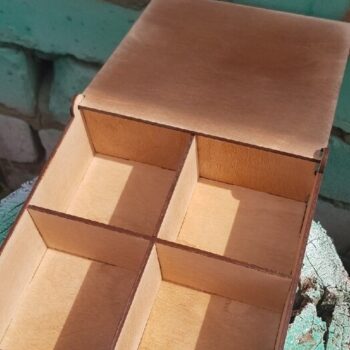 Intra απο ξύλο plywood 3mm-4mm πάχος - Κουτί με Χελώνα Χαραγμένο 3mm Δίασταση 30x30 cm Intraeaxys-lopq65x7 - Image 3