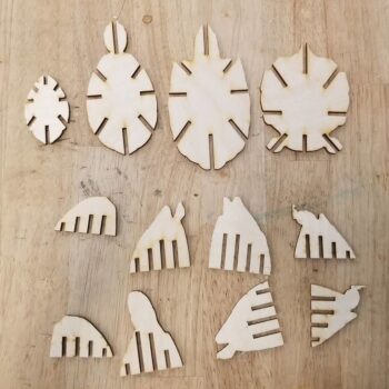 Intra απο ξύλο plywood 3mm-4mm πάχος - Πρότυπο χελώνας Δίασταση 30x30 cm Intraeaxys-r1z2pyw1 - Image 3