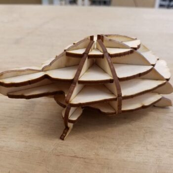 Intra απο ξύλο plywood 3mm-4mm πάχος - Το αρχείο PDF Turtle Δίασταση 30x30 cm Intraeaxys-075ylnpo - Image 1