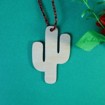 Intra απο ξύλο plywood 3mm-4mm πάχος - Ξύλινο στολίδι σε σχήμα κάκτου Δίασταση 10x10 cm Intraeaxys-d1lvpzgo - Image 2