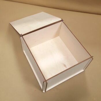 Intra απο ξύλο plywood 3mm-4mm πάχος - Κουτί αποθήκευσης ξύλου με καπάκι Δίασταση 30x30 cm Intraeaxys-r7vm8nl7 - Image 1