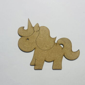 Intra απο ξύλο plywood 3mm-4mm πάχος - Μονόκερος ημιτελές σχήμα αποκοπής Δίασταση 30x30 cm Intraeaxys-qommpj4o - Image 1