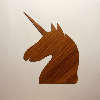 Intra απο ξύλο plywood 3mm-4mm πάχος - Unicorn Wood Cutout Ημιτελές Ξύλο Craft Blank Δίασταση 30x30 cm Intraeaxys-joed4v81 - Image 1