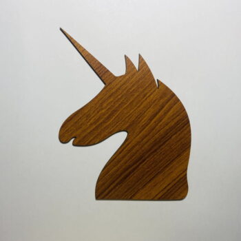Intra απο ξύλο plywood 3mm-4mm πάχος - Unicorn Wood Cutout Ημιτελές Ξύλο Craft Blank Δίασταση 30x30 cm Intraeaxys-joed4v81 - Image 3