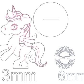 Intra απο ξύλο plywood 3mm-4mm πάχος - Θήκη χαρτοπετσέτας Unicorn Δίασταση 30x30 cm Intraeaxys-m1d6nky7 - Image 1