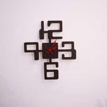 Intra απο ξύλο plywood 3mm-4mm πάχος - Δροσερό και μοναδικό ρολόι τοίχου Δίασταση 30x30 cm Intraeaxys-eoxlg44o - Image 5