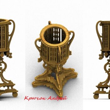 Intra απο ξύλο plywood 3mm-4mm πάχος - Αρχείο PDF Antique Decor Δίασταση 30x30 cm Intraeaxys-67wl8k81 - Image 1
