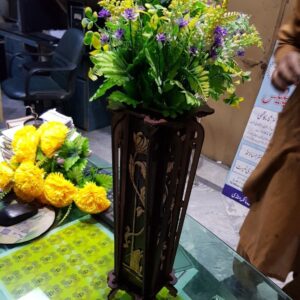 Intra απο ξύλο plywood 3mm-4mm πάχος - Μοναδικό Ξύλινο Βάζο Δίασταση 30x30 cm Intraeaxys-075y3qmo