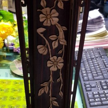 Intra απο ξύλο plywood 3mm-4mm πάχος - Μοναδικό Ξύλινο Βάζο Δίασταση 30x30 cm Intraeaxys-075y3qmo - Image 3