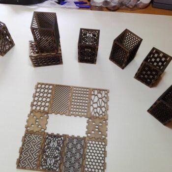 Intra απο ξύλο plywood 3mm-4mm πάχος - Ξύλινες Κηροπήγια Διακόσμηση σπιτιού Δίασταση 30x30 cm Intraeaxys-51rr64m1 - Image 4