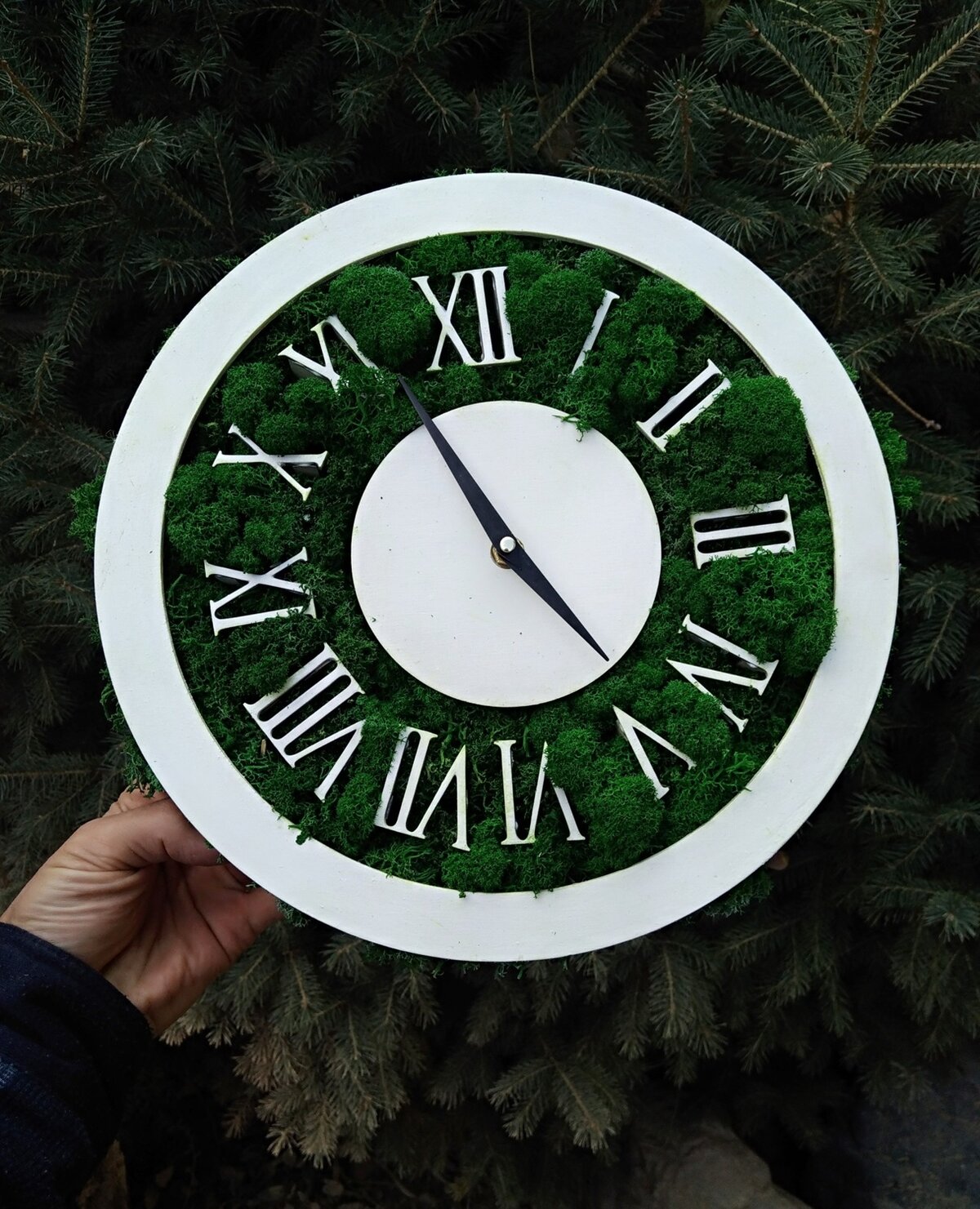 Intra απο ξύλο plywood 3mm-4mm πάχος - Ρωμαϊκό ρολόι Δίασταση 30x30 cm Intraeaxys-078y56qo