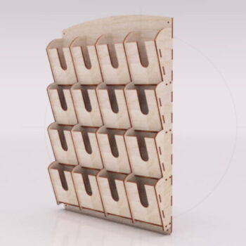 Intra απο ξύλο plywood 3mm-4mm πάχος - Ξύλινος Οργανωτής Τοίχων Δίασταση 30x30 cm Intraeaxys-pok3n587 - Image 1