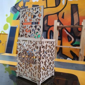 Intra απο ξύλο plywood 3mm-4mm πάχος - Wedding Wishing Well Box Card Card With Quote Best Wishes Wedding Post Box 4mm Δίασταση 30x30 cm Intraeaxys-eo0qg901 - Image 3