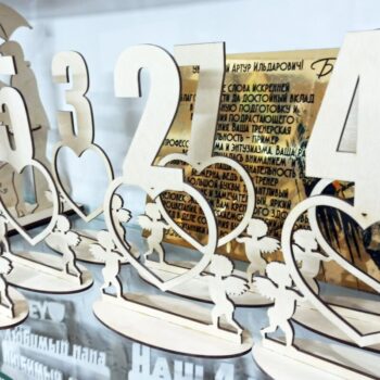 Intra απο ξύλο plywood 3mm-4mm πάχος - Ξύλινο όρθιο τραπέζι γάμου Νούμερα 1-10 Δίασταση 30x30 cm Intraeaxys-m1d6ep37 - Image 1