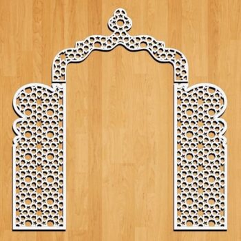 Intra απο ξύλο plywood 3mm-4mm πάχος - Διακοσμητικό πάνελ γάμου Δίασταση 30x30 cm Intraeaxys-joedlgd1 - Image 1