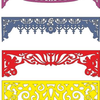 Intra απο ξύλο plywood 3mm-4mm πάχος - Σχέδια και μοτίβα καμάρας Δίασταση 30x30 cm Intraeaxys-m1d6del7 - Image 1