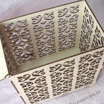 Intra απο ξύλο plywood 3mm-4mm πάχος - ting Κουτί Γάμου Δίασταση 30x30 cm Intraeaxys-yon00mx7 - Image 1