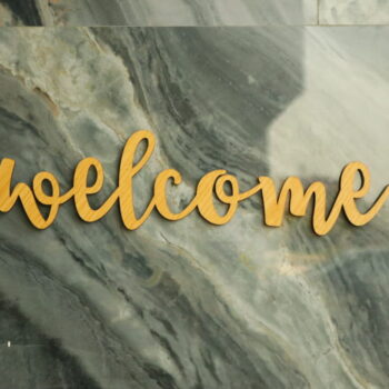 Intra απο ξύλο plywood 3mm-4mm πάχος - Ξύλινη πινακίδα καλωσορίσματος Ξύλινη διακόσμηση τοίχου καλωσορίσματος Δίασταση 30x30 cm Intraeaxys-lopqxy37 - Image 5